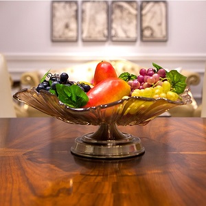 Small Petal Glass Fruit Bowl