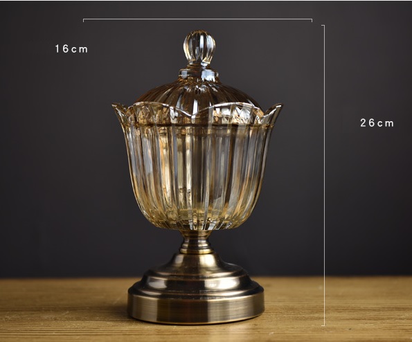 Small Glass Candy and Seed Jar – detail 5
