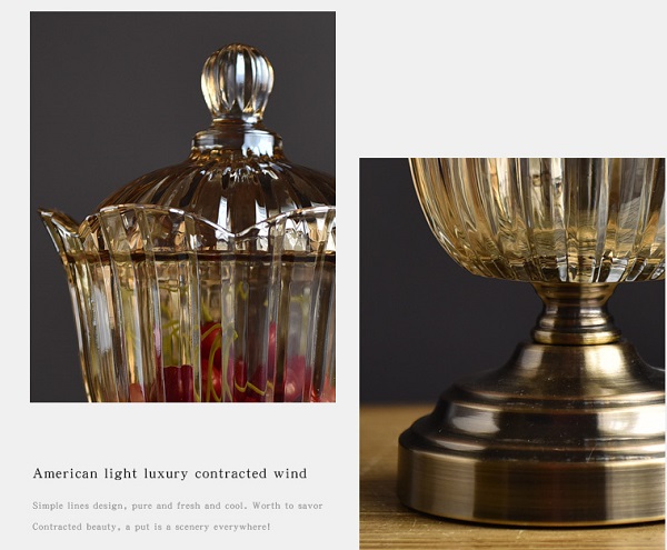 Small Glass Candy and Seed Jar – detail 4